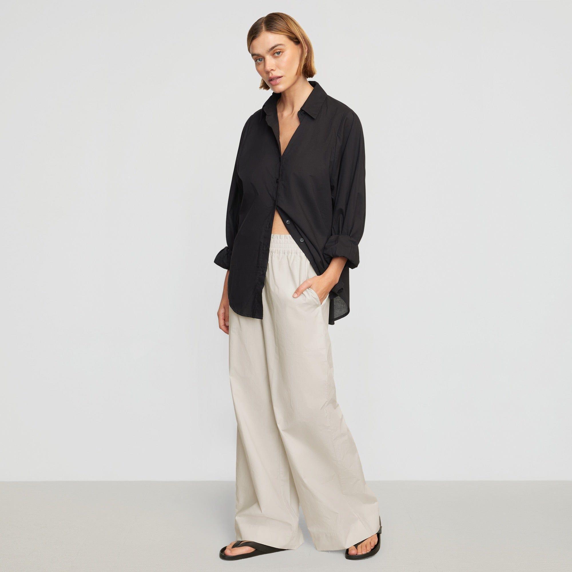 Paula Smocked-Waist Wide Leg Pant Product Image