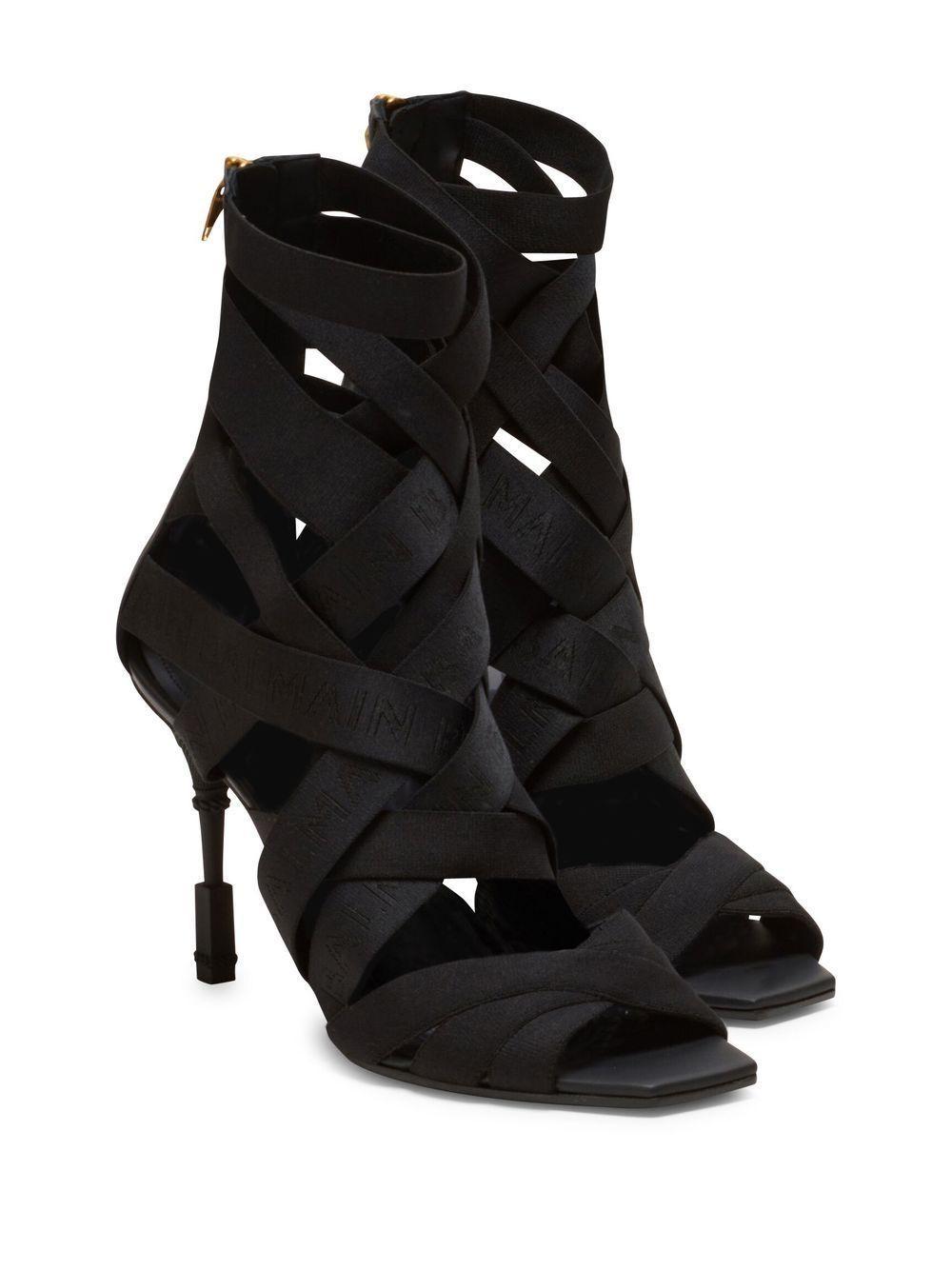 Moneta Strappy Sandals In Black Product Image