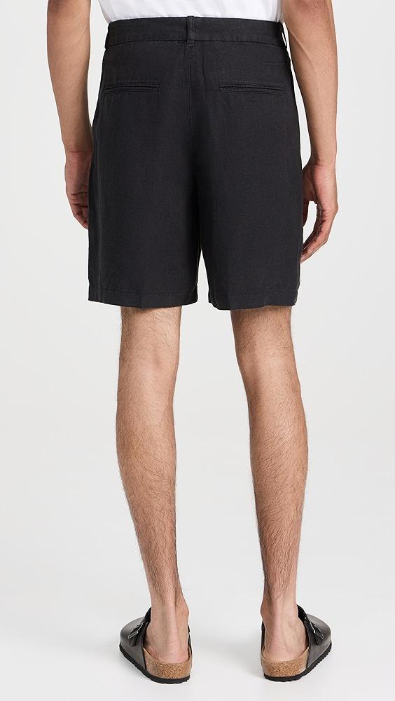 rag & bone Elliot Linen Pleated Shorts 7" | Shopbop Product Image