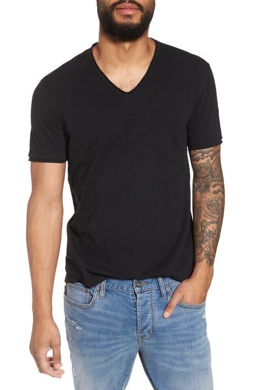 John Varvatos Star USA Slim Fit Slubbed V-Neck T-Shirt Product Image