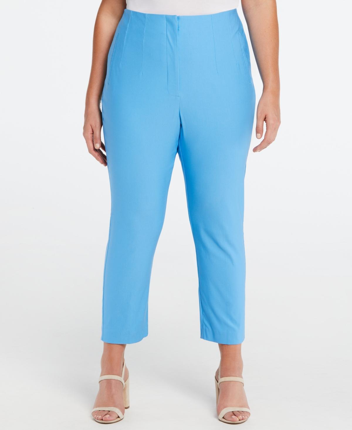 Ella Rafaella Plus Size Straight Leg Pants Product Image