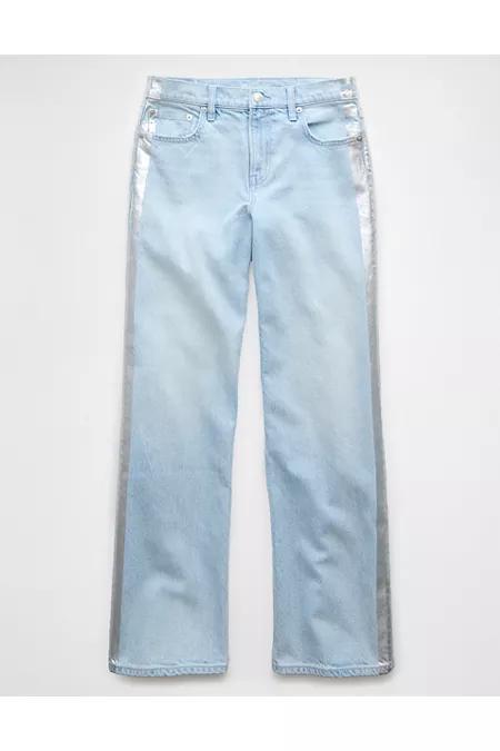 AE Stretch High-Waisted Stovepipe Side Stripe Jean Womens Product Image