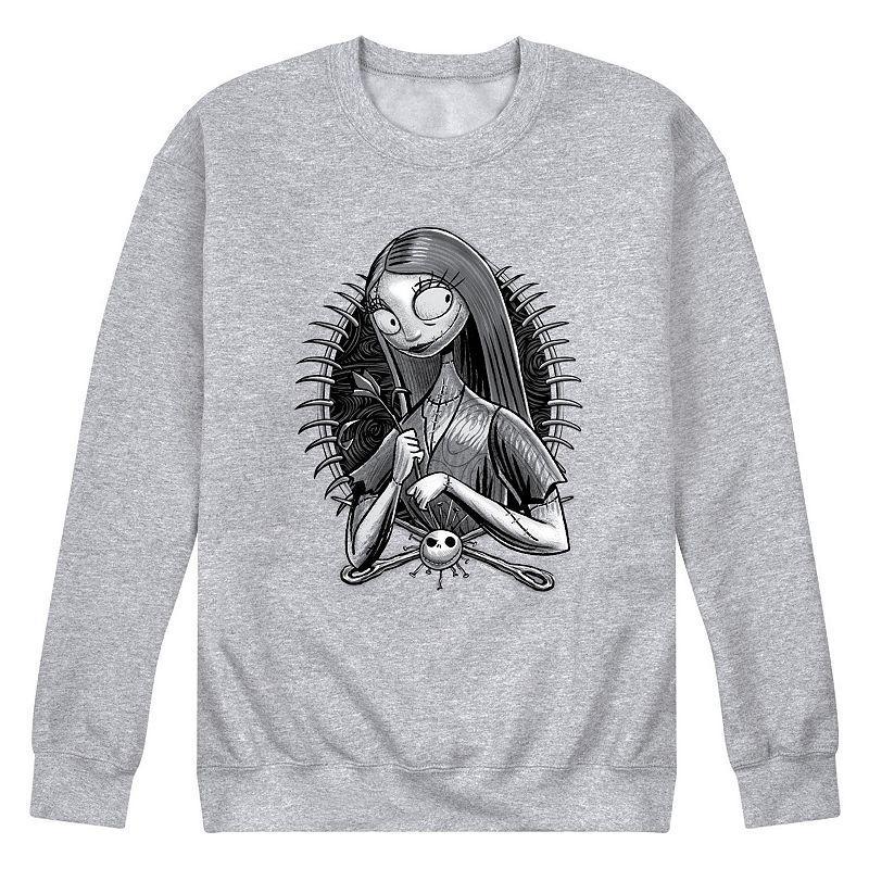 Disneys Nightmare Before Christmas Sally Mens Fleece Sweatshirt Grey Gray Product Image