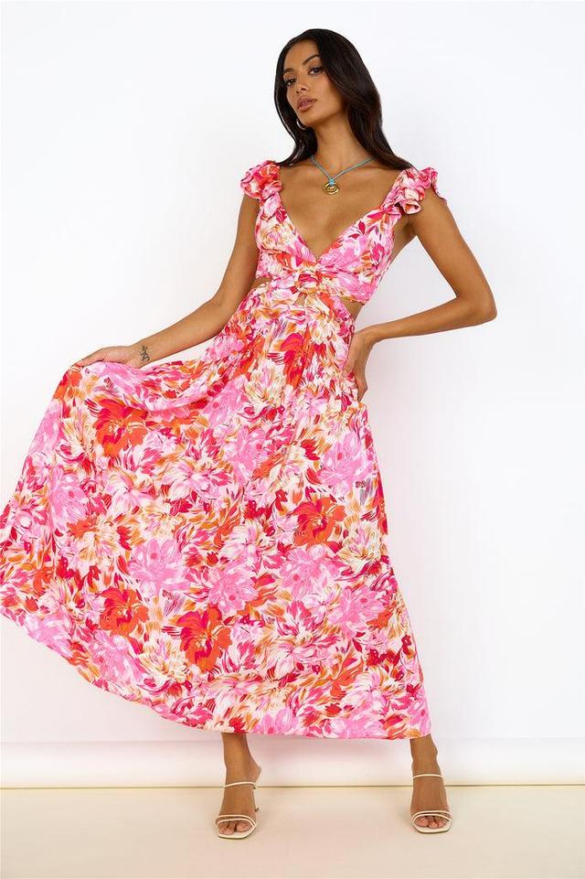 Life Of The Party Maxi Dress Pink Product Image