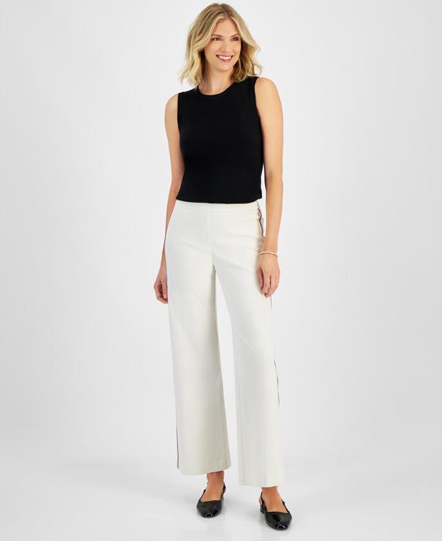 Jm Collection Womens Side-Seam-Embellished Wide-Leg Pants, Created for Macys Product Image