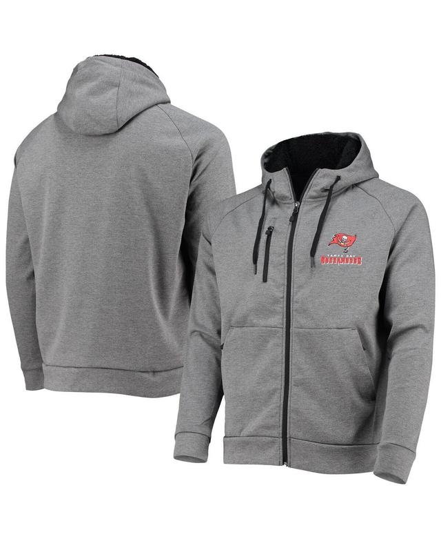 Mens Dunbrooke Charcoal Tampa Bay Buccaneers Shag Tri-Blend Full-Zip Raglan Hoodie Product Image