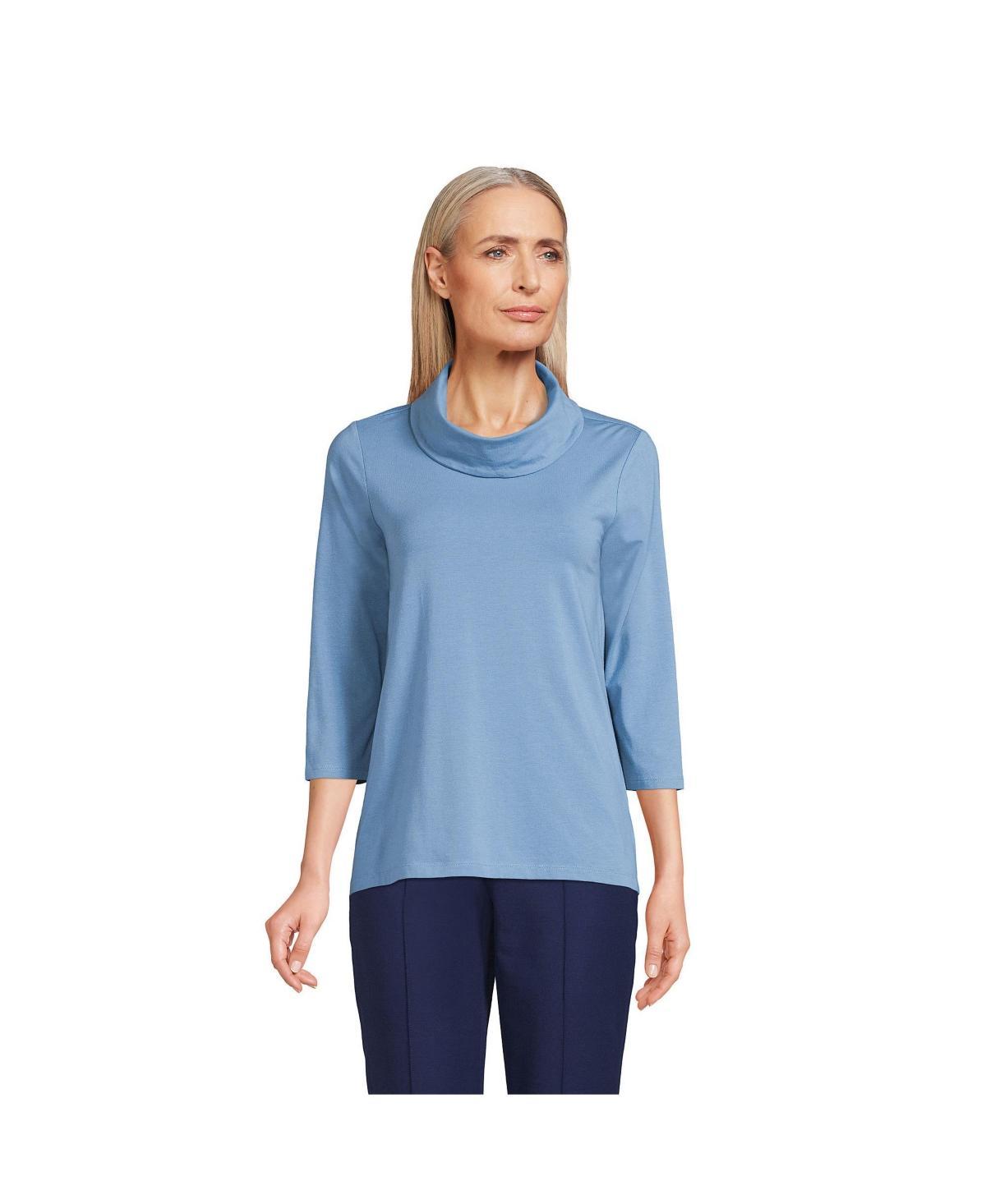 Womens Lands End Lightweight Jersey Cowl Neck Top Product Image