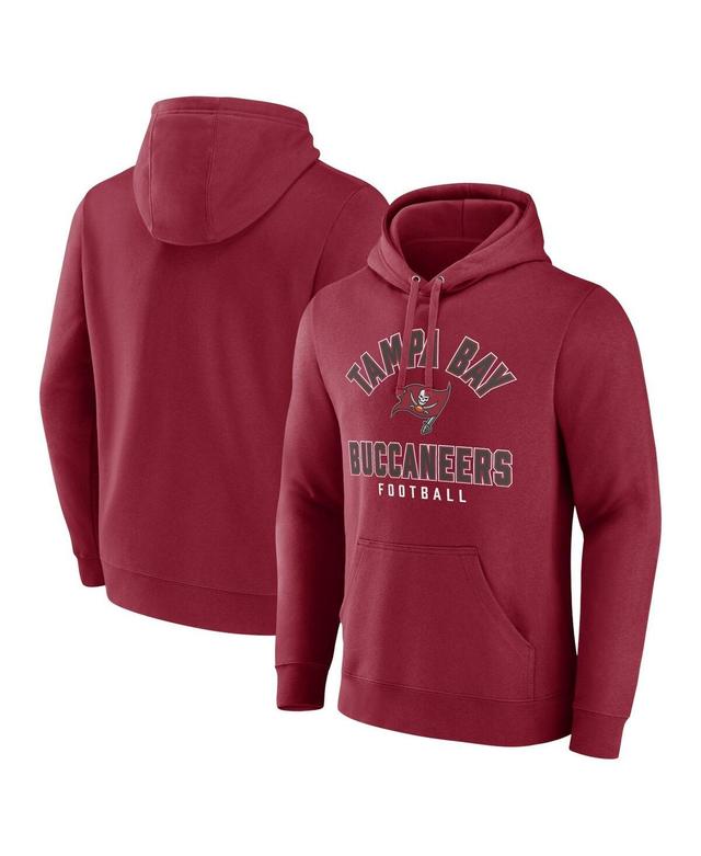 Mens Fanatics Red Tampa Bay Buccaneers Between the Pylons Pullover Hoodie Product Image