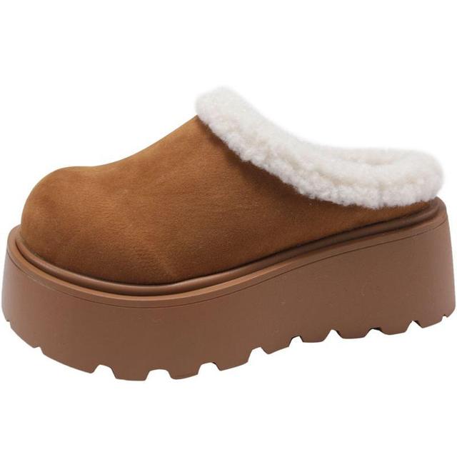 Platform Fleece-Lined Mules Product Image