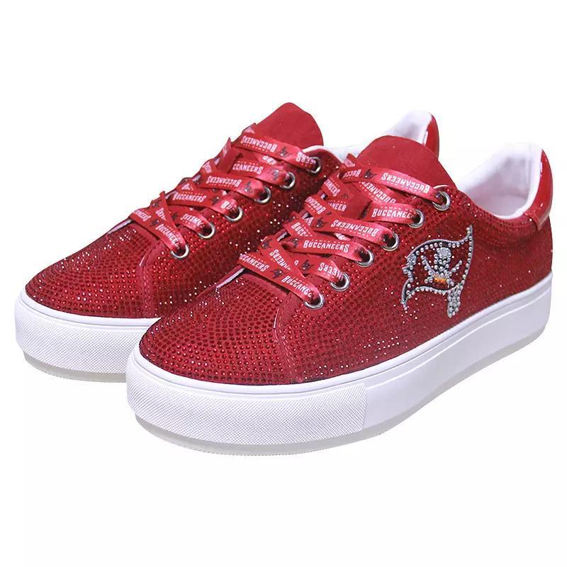 Womens Cuce Tampa Bay Buccaneers Team Colored Crystal Sneakers Product Image