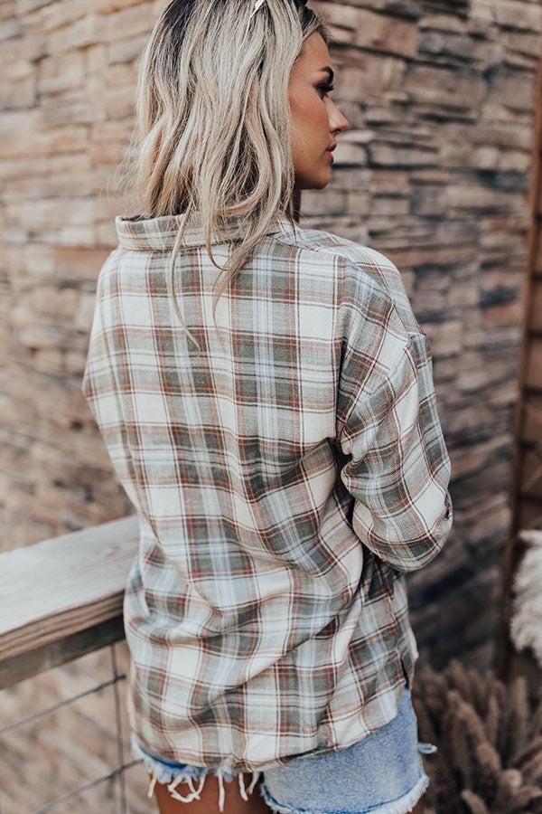 Destined For Denver Plaid Top Product Image