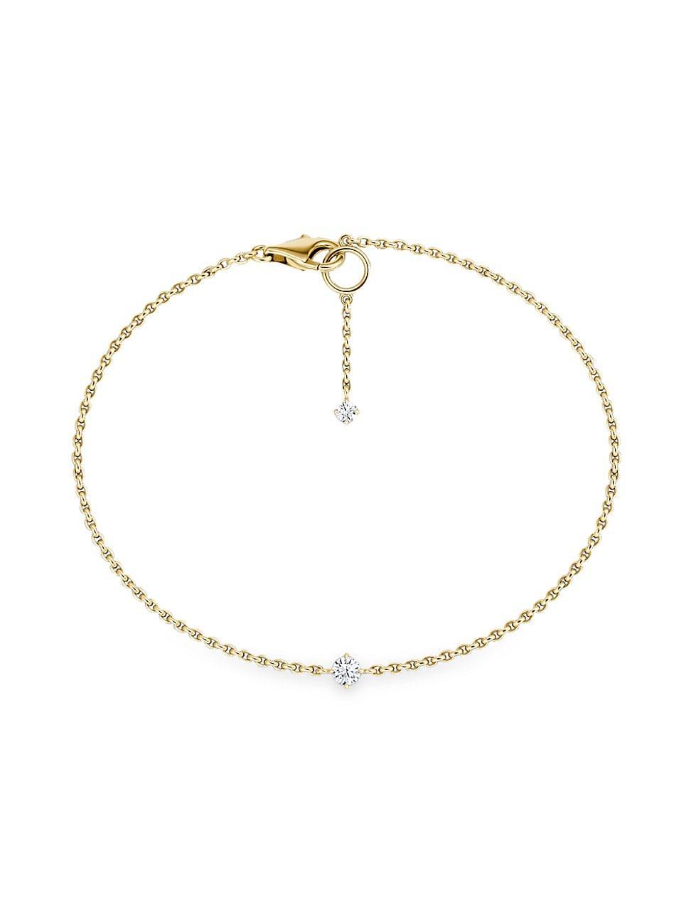 Womens VRAI X Brides 14K Gold & 0.14 TCW Lab-Grown Diamond Duo Lariat Bracelet Product Image