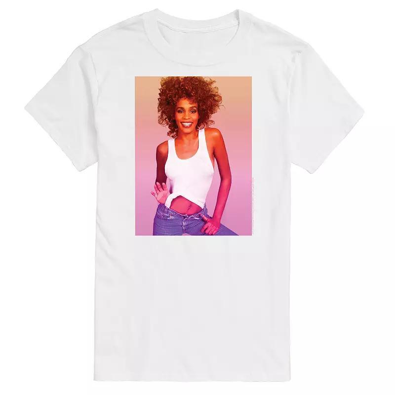 Big & Tall Whitney Houston Photo Tee, Mens Product Image