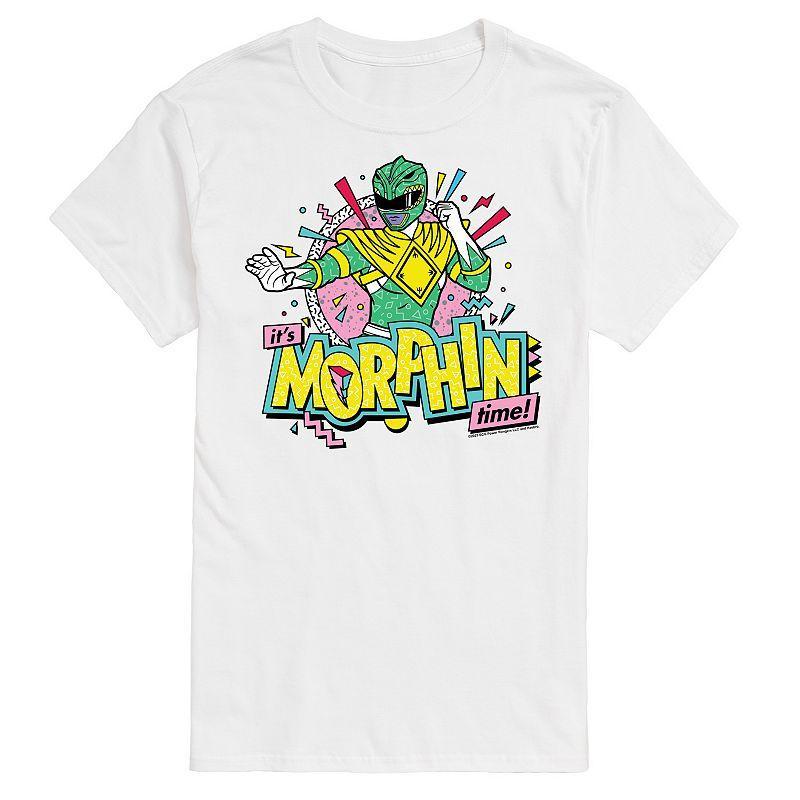 Mens Power Rangers Morphin Time Green Graphic Tee Product Image