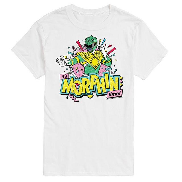 Big & Tall Power Rangers Morphin Time Green Graphic Tee, Mens Product Image