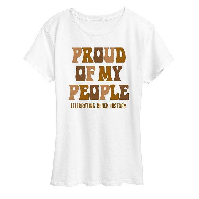 Womens Proud Of My People Black History Graphic Tee Product Image