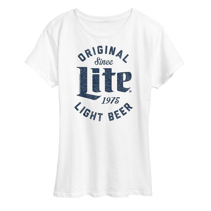 Womens Original Lite Since 1975 Graphic Tee Grey Gray Product Image