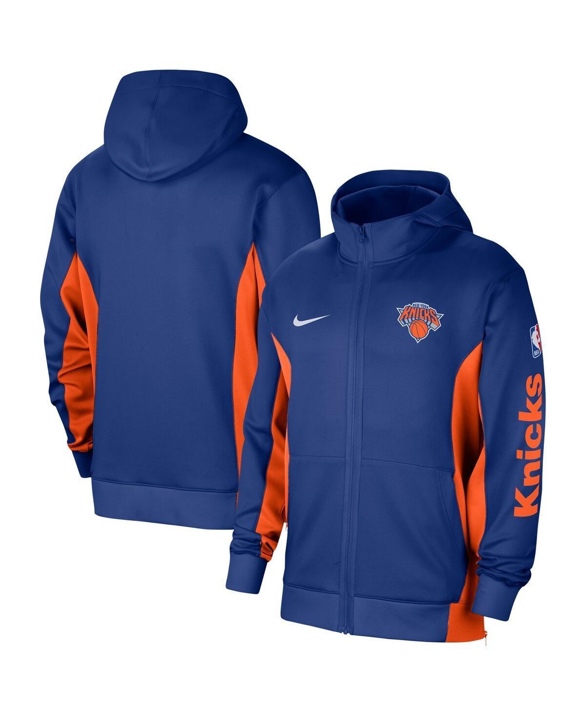 Mens Nike Blue New York Knicks 2023/24 Authentic Showtime Full-Zip Hoodie Product Image