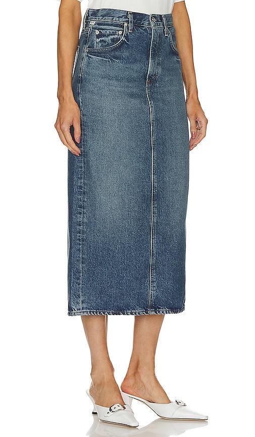 Citizens of Humanity Peri Pencil Skirt in Blue Product Image