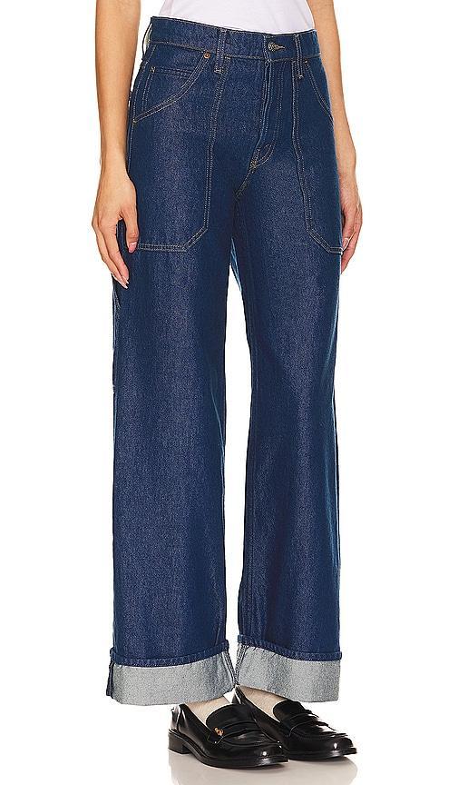 MOTHER The Smoothie Carpenter Sneak Wide Leg Jeans Product Image