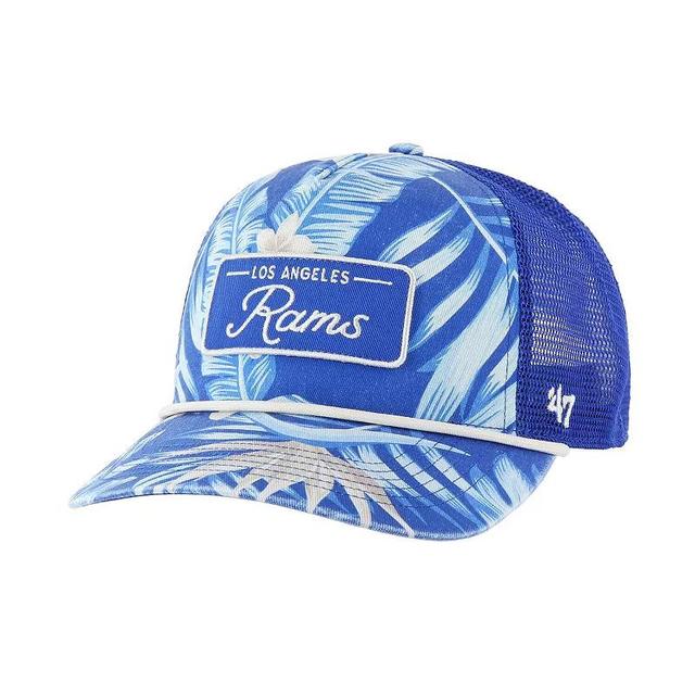 Mens 47 Royal Los Angeles Rams Tropicalia Hitch Trucker Adjustable Hat Product Image