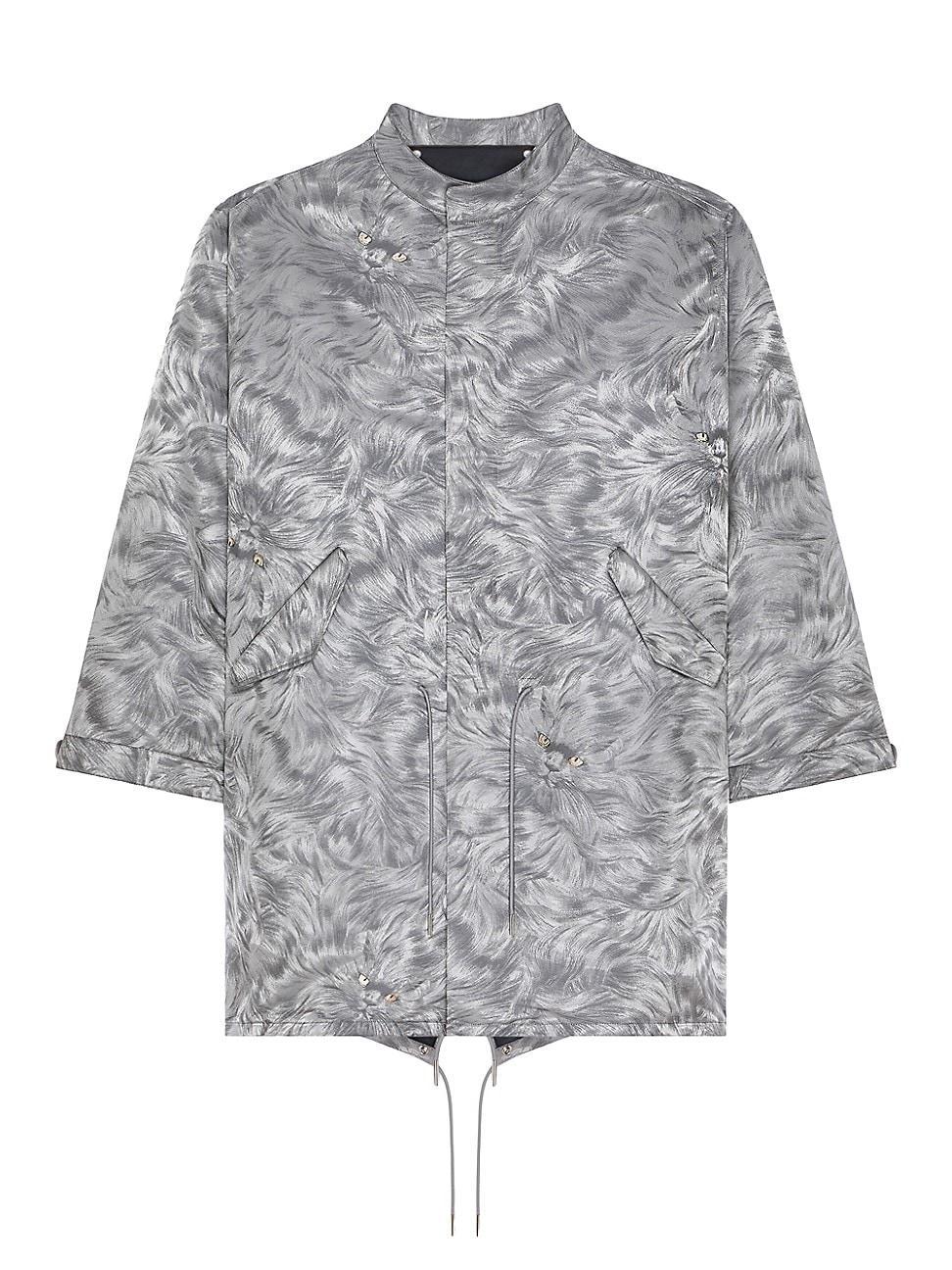 Mens Parka in Cat Jacquard Product Image