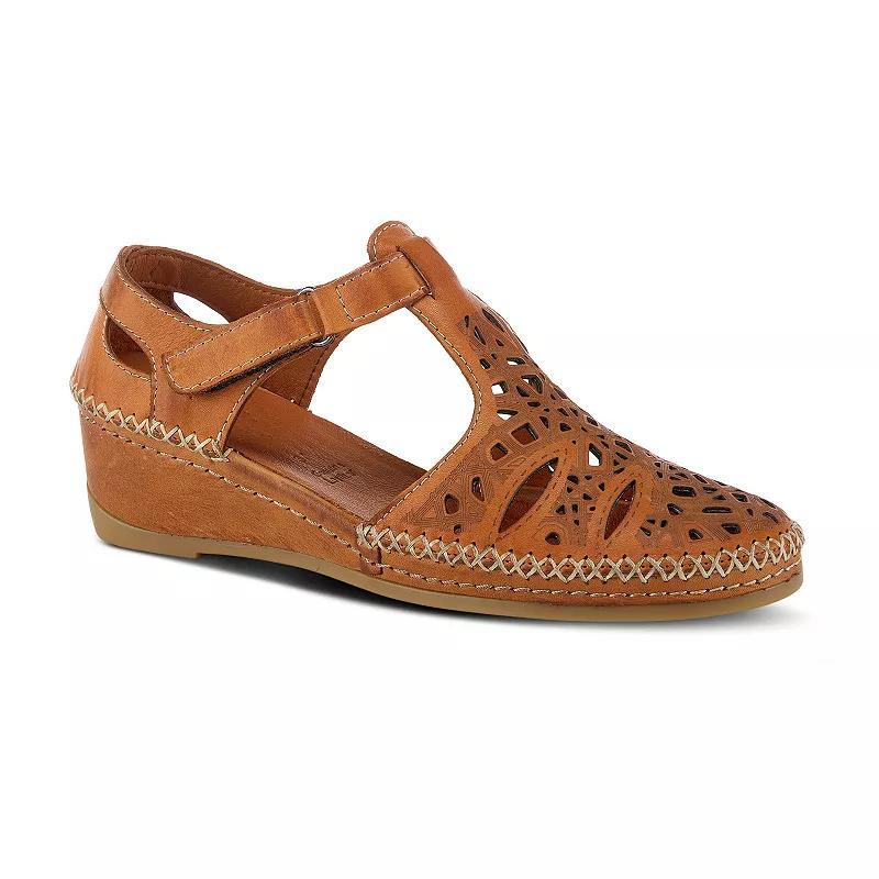 Spring Step Irin Womens Leather T-Strap Shoes Product Image