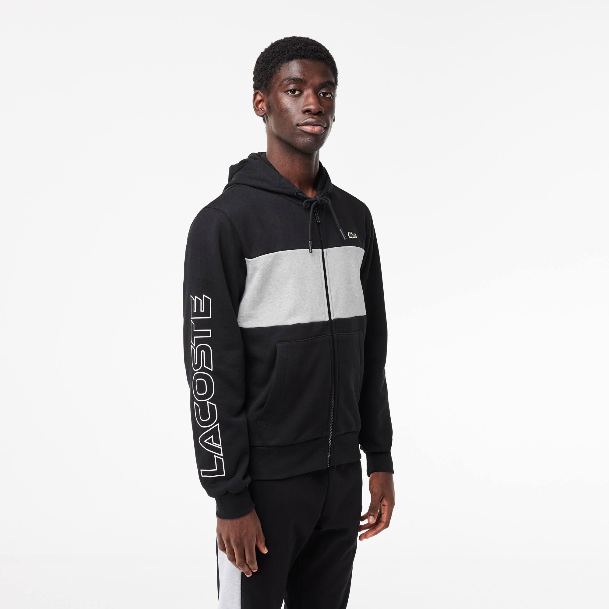 Zip Up Colorblock Hoodie Product Image