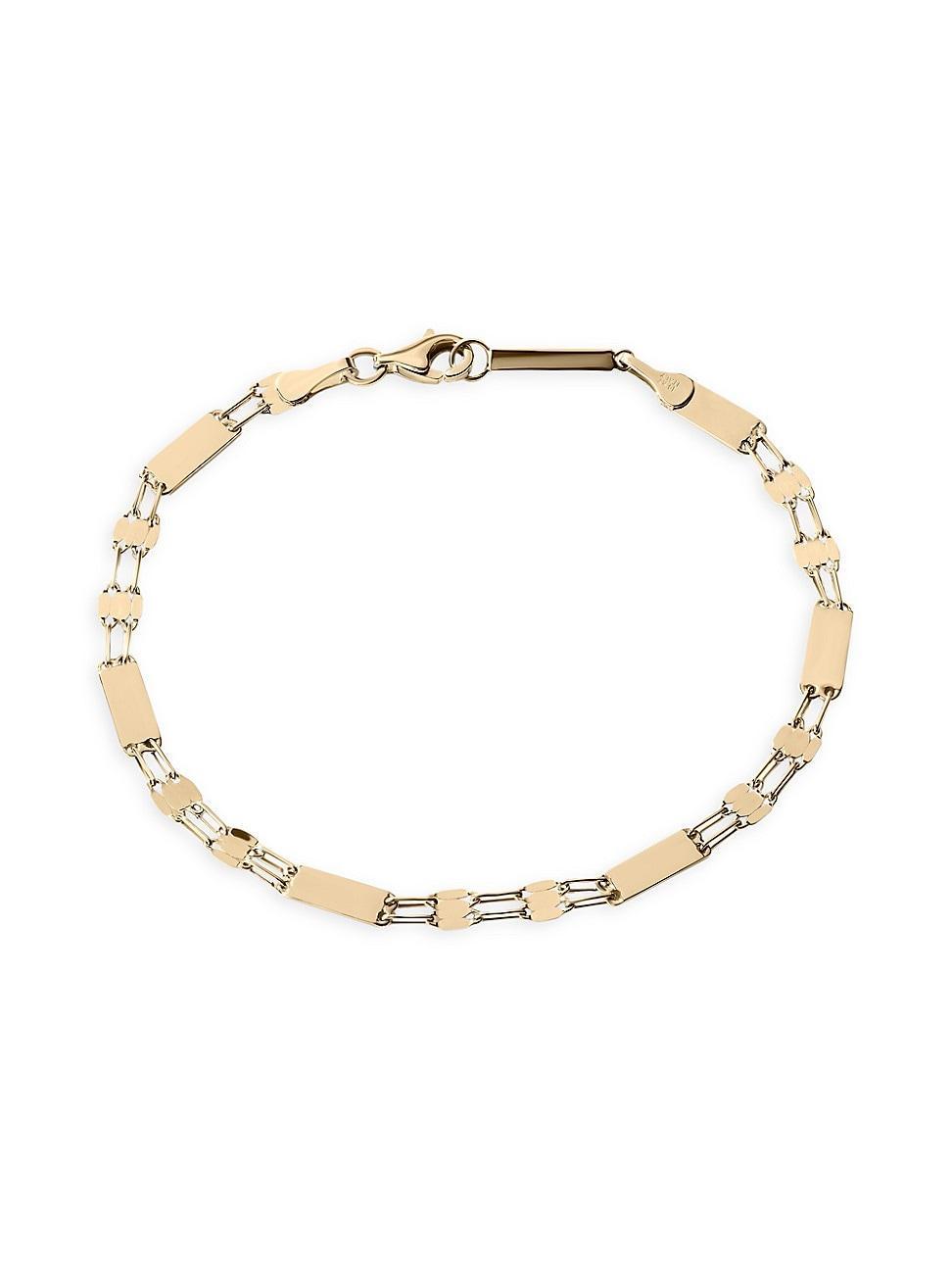 Womens ST BARTS 14K Yellow Gold Chain Bracelet Product Image