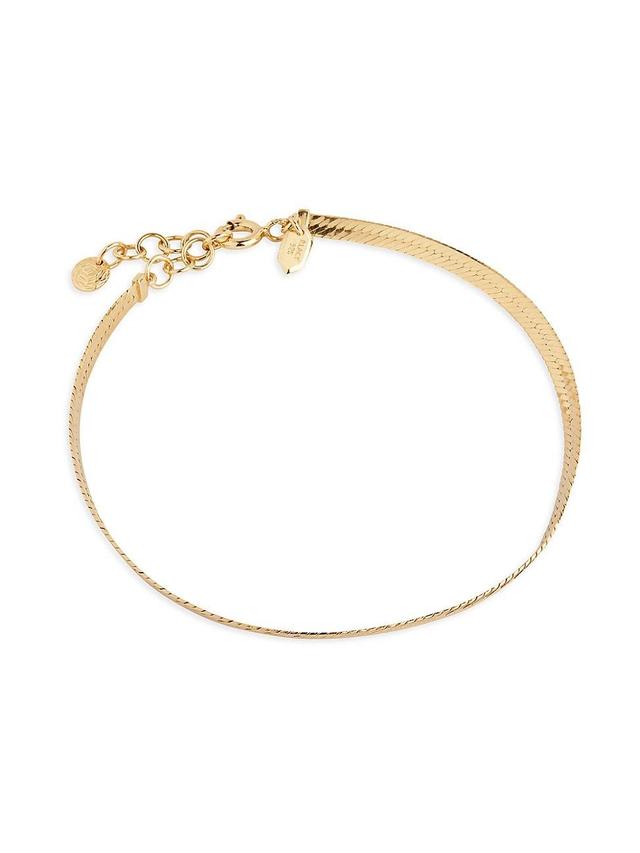 Womens Futuro Sentiero 22K Gold-Plated Snake Chain Bracelet - Gold Product Image