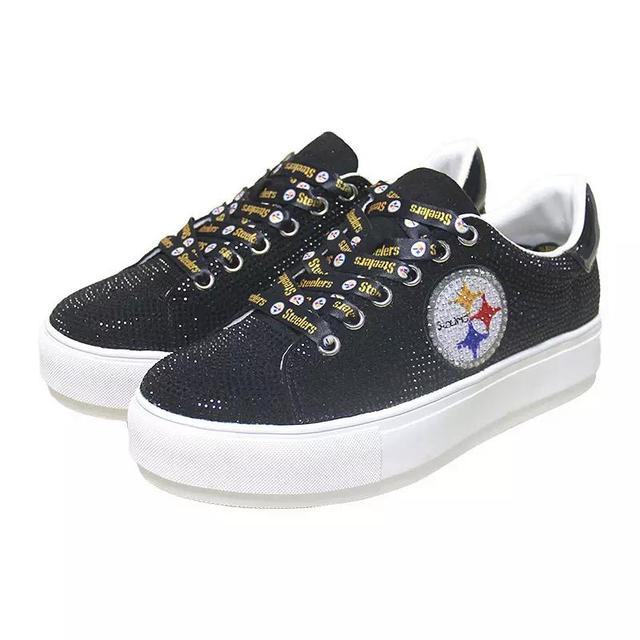 Womens Cuce Pittsburgh Steelers Team Color Crystal Sneakers Product Image