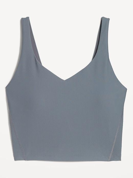 Light Support PowerSoft Ribbed Longline Sports Bra Product Image