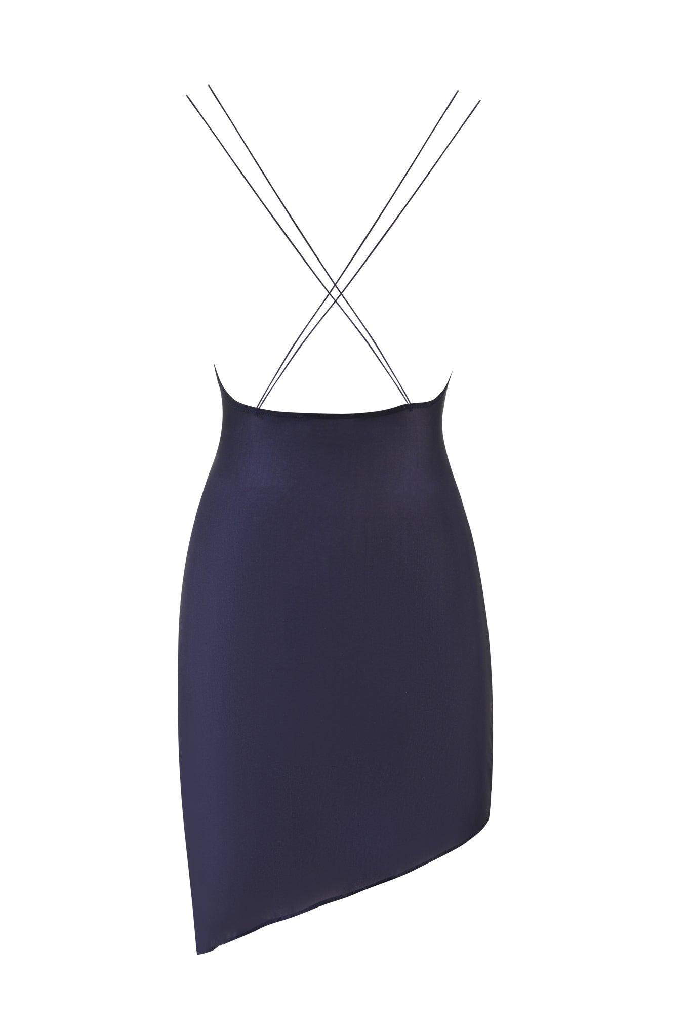 ZARINA MINI DRESS - BLUE Product Image