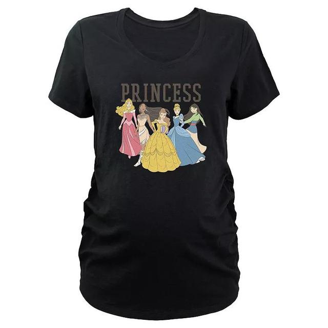 Maternity Disney Princess Varsity Team V-Neck Graphic Tee, Womens Product Image