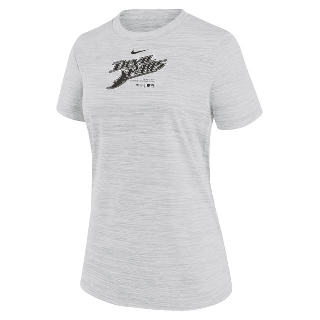 Nike Womens White Tampa Bay Rays Authentic Collection Velocity Performance T-Shirt Product Image