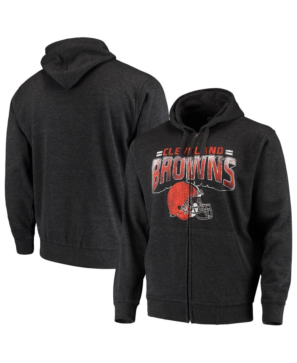 Mens G-III Sports by Carl Banks Charcoal Cleveland Browns Perfect Season Full-Zip Hoodie Product Image