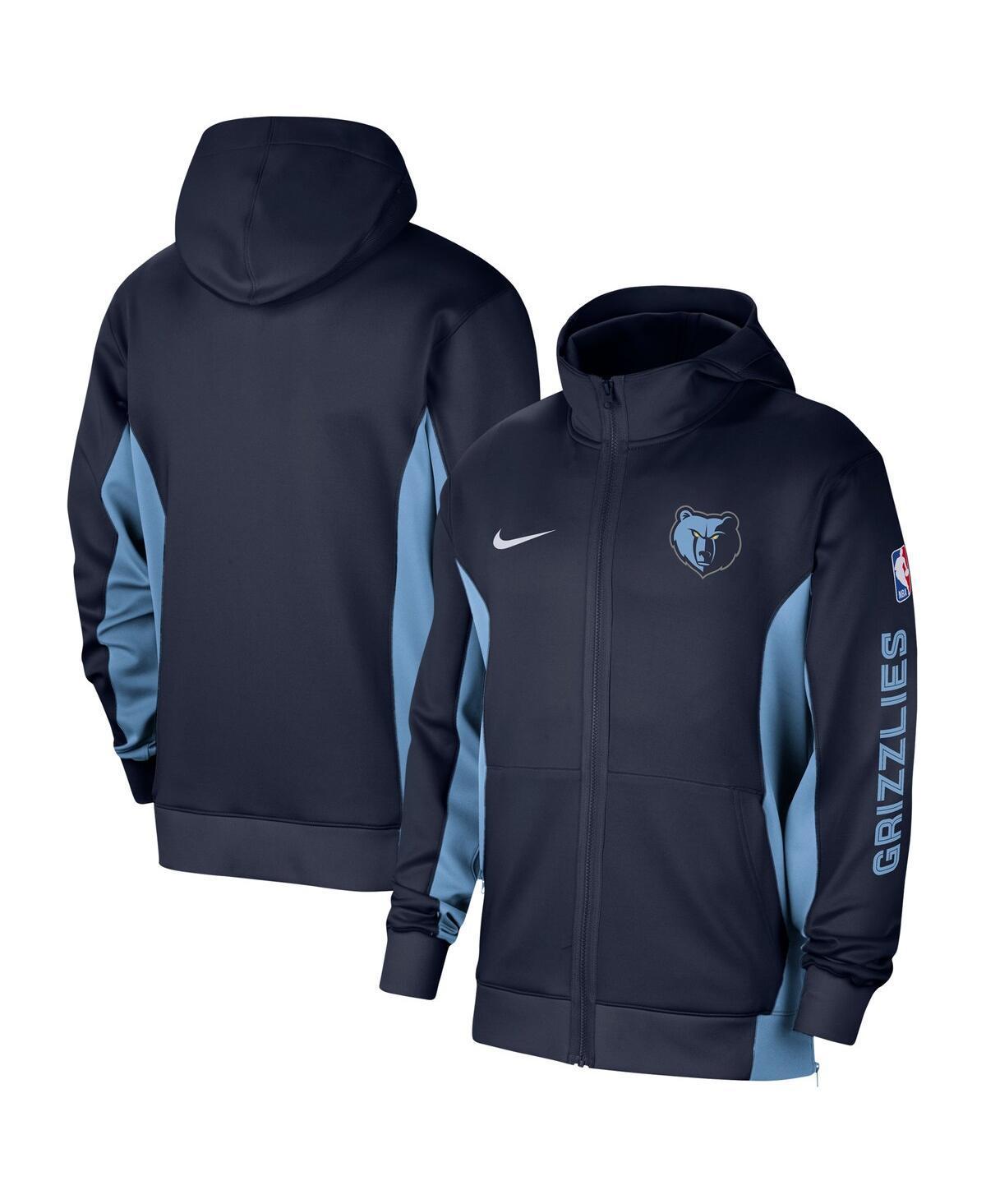 Mens Nike Navy Memphis Grizzlies 2023/24 Authentic Showtime Full-Zip Hoodie Product Image