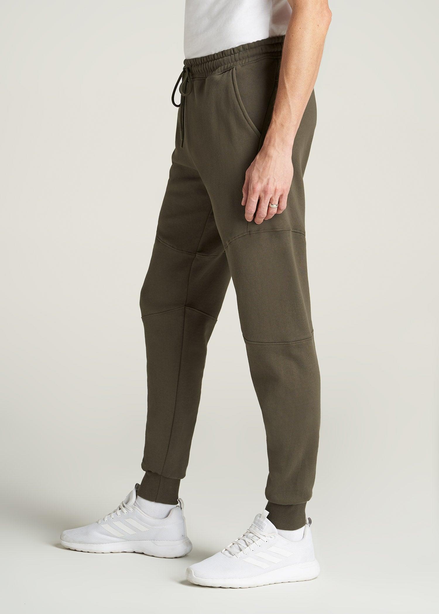 Wearever Fleece Joggers for Tall Men in Camo Green Product Image