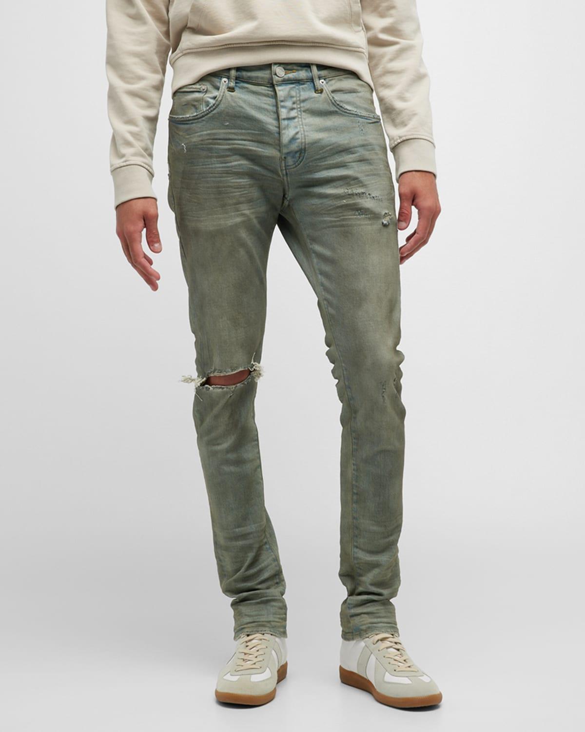 Purple Brand Skinny Fit Jeans in Light Dirty Wax Product Image