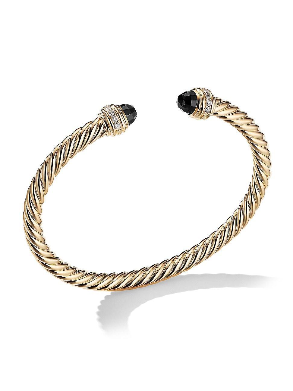 Womens Classic Cablespira Bracelet in 18K Yellow Gold Product Image