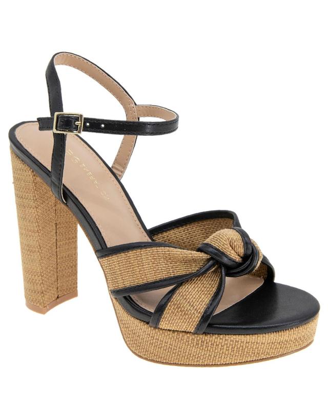 BCBGeneration Orlie Woven Raffia Knotted Platform Sandals Product Image