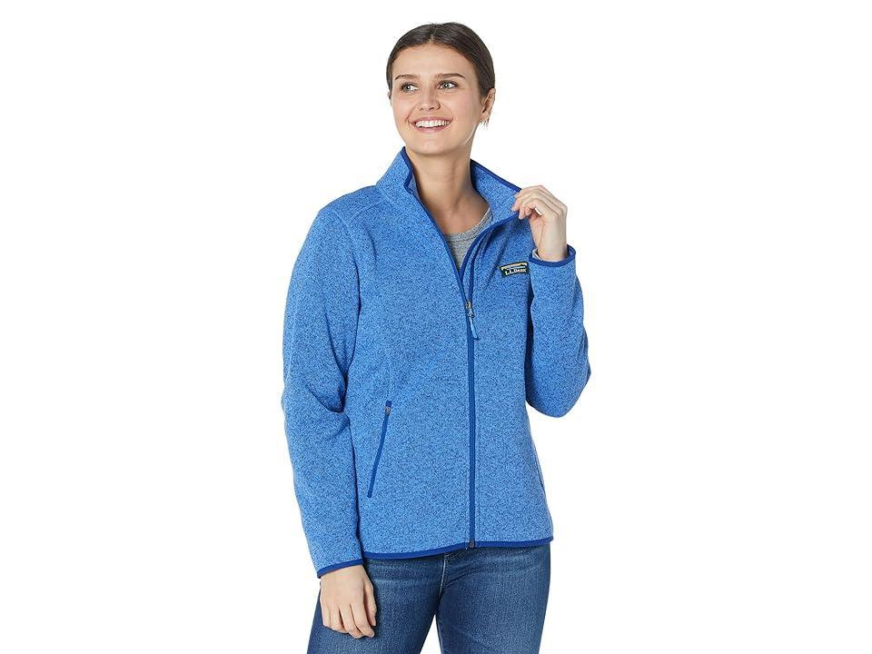 L.L.Bean Petite Sweater Fleece Full Zip Jacket (Arctic ) Women's Clothing Product Image