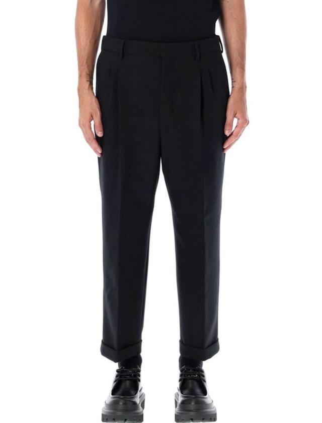 Carrot Fit Trousers In Black Product Image