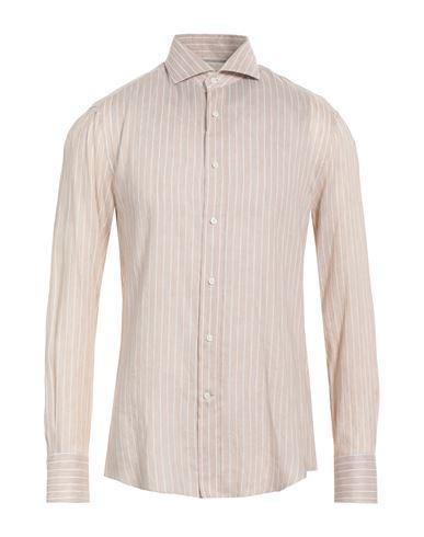 BRUNELLO CUCINELLI Man Shirt Beige Size 3xl Linen, Lyocell, Cotton Product Image