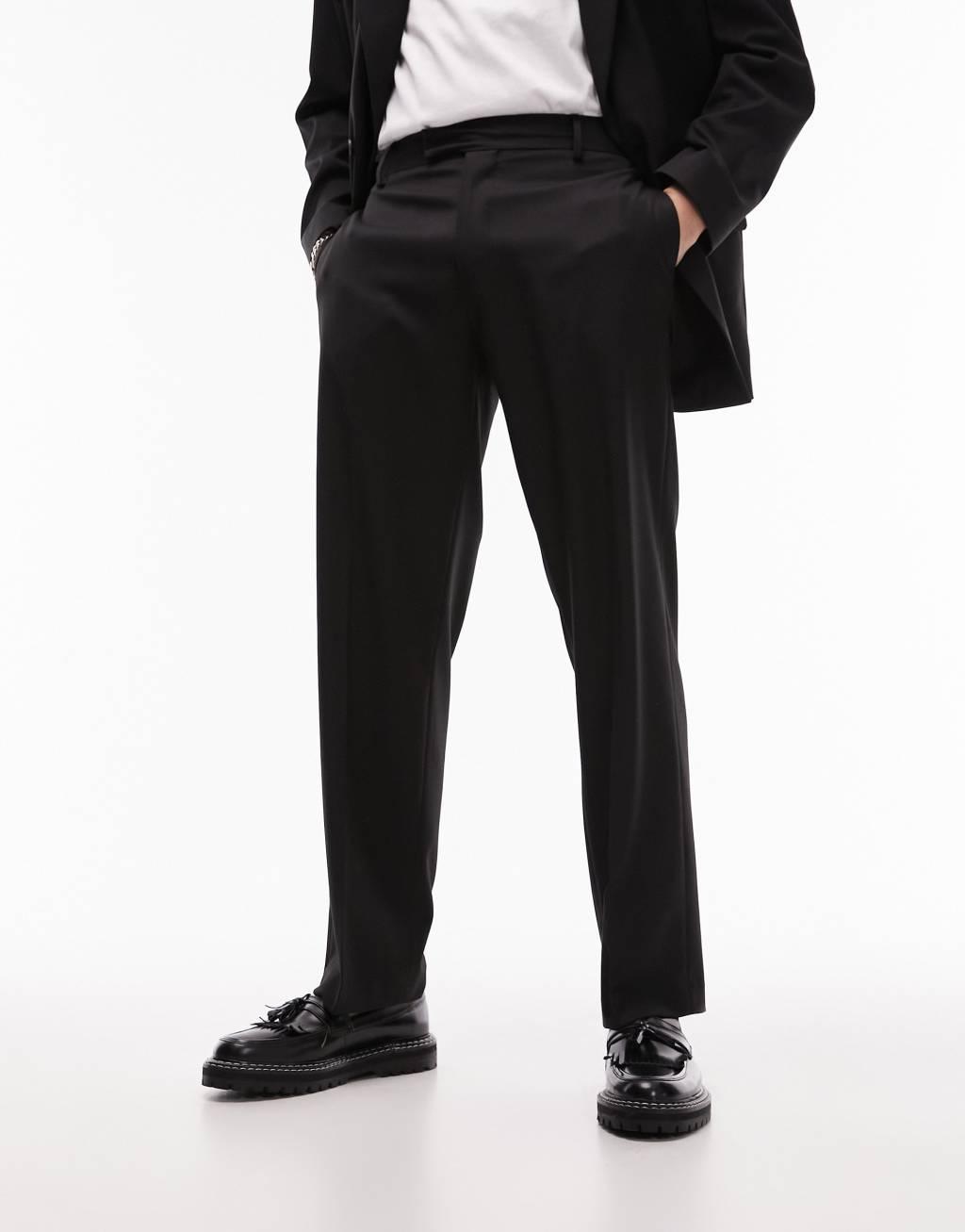 Topman wide leg smart pants Product Image