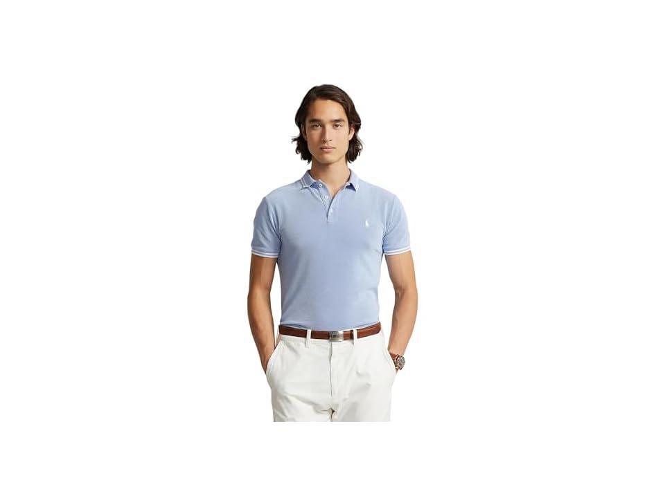 Mens Stretch Mesh Polo Shirt Product Image