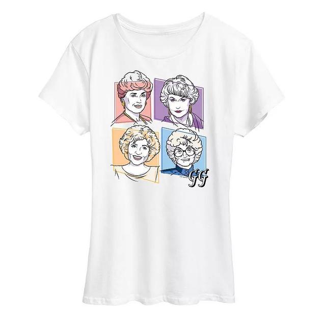 Plus Golden Girls Grid Graphic Tee, Womens Product Image