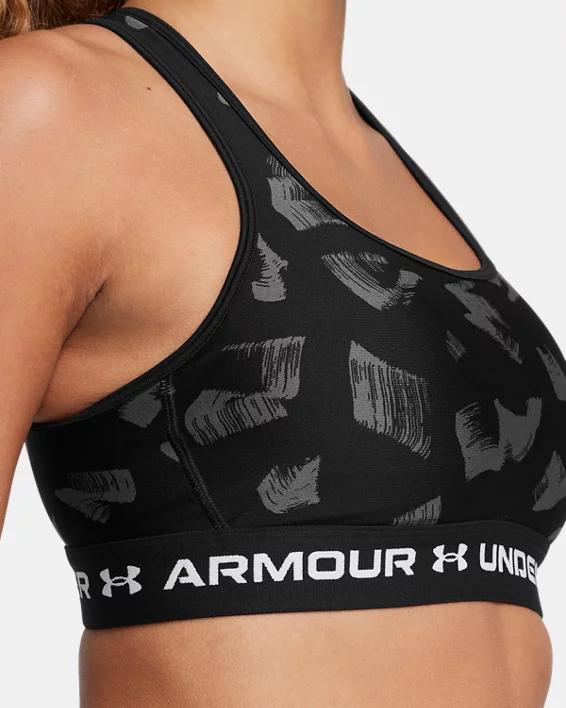 Women's Armour® Mid Crossback Printed Sports Bra Product Image