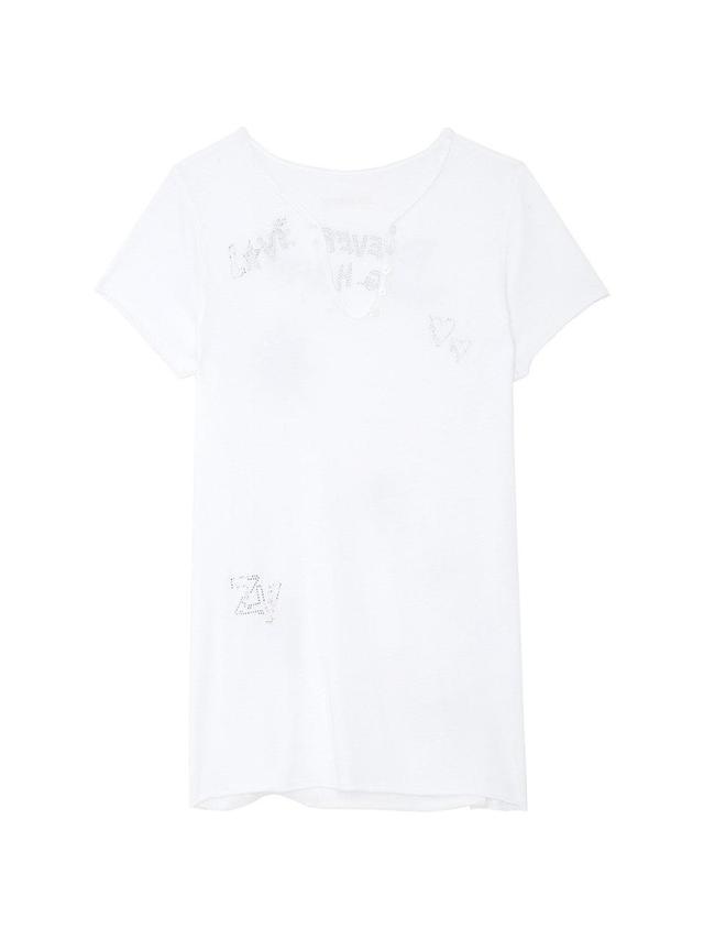 Zadig & Voltaire Tuni Cotton Short Sleeve Tee Product Image