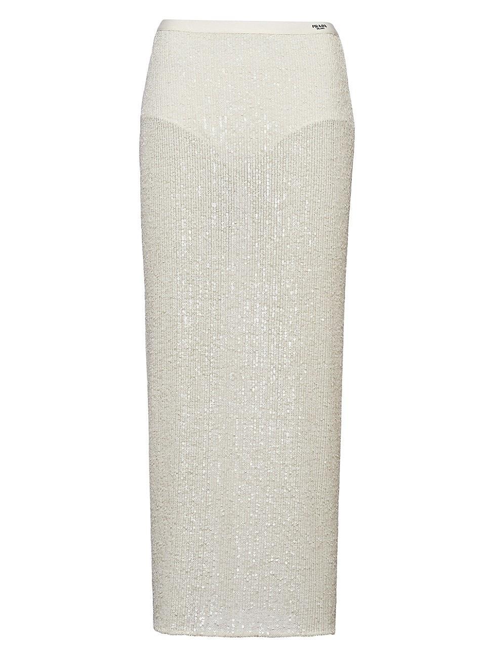 Womens Stretch Sequin Skirt Product Image